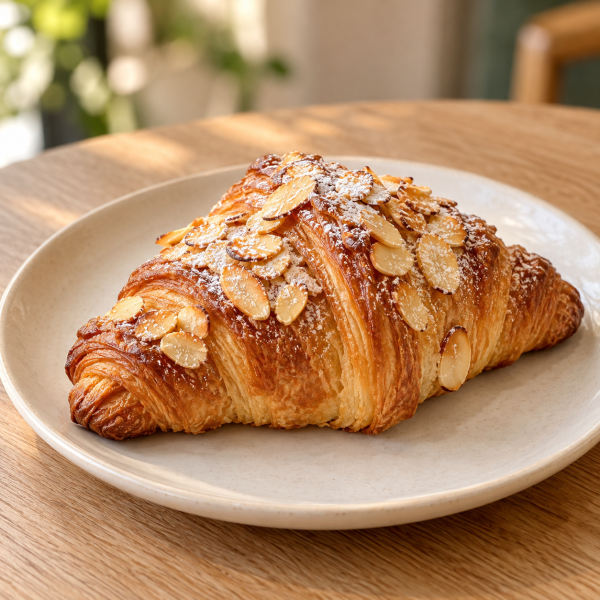 Croissant con almendras