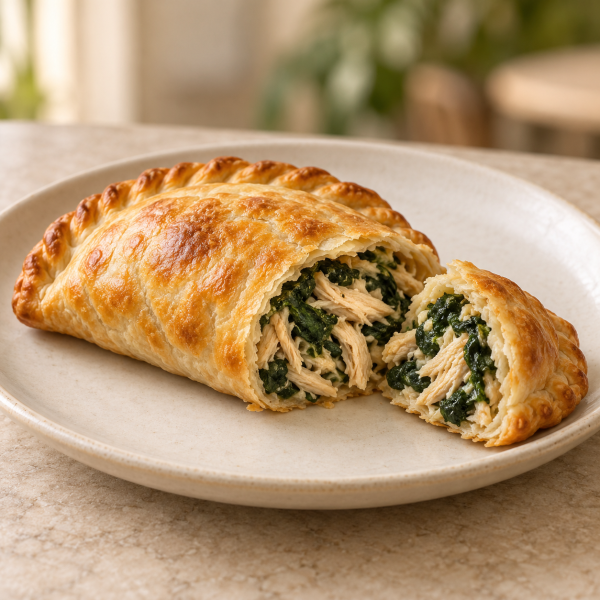 Empanada de pollo con espinaca